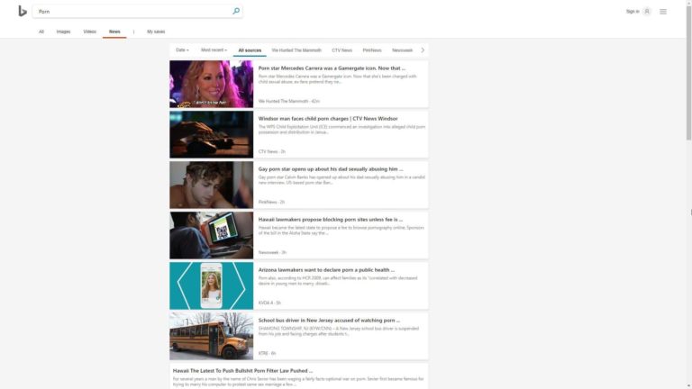 Bing - Porn Search Site, Free XXX Search Engine
