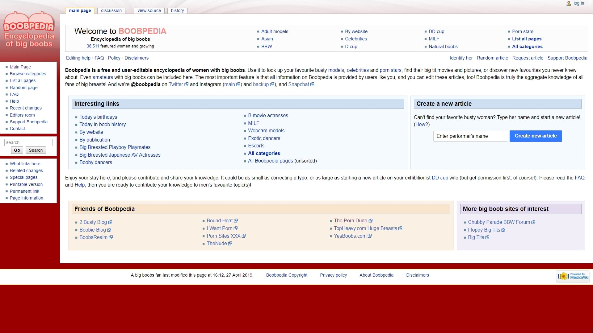 Boobpedia (boobpedia.com) Sitio De Fotos Porno Porno - Mrporngeek