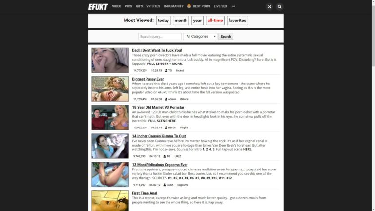 EFUKT (eFukt.com) Funny Porn Sites & Crazy Porn Videos