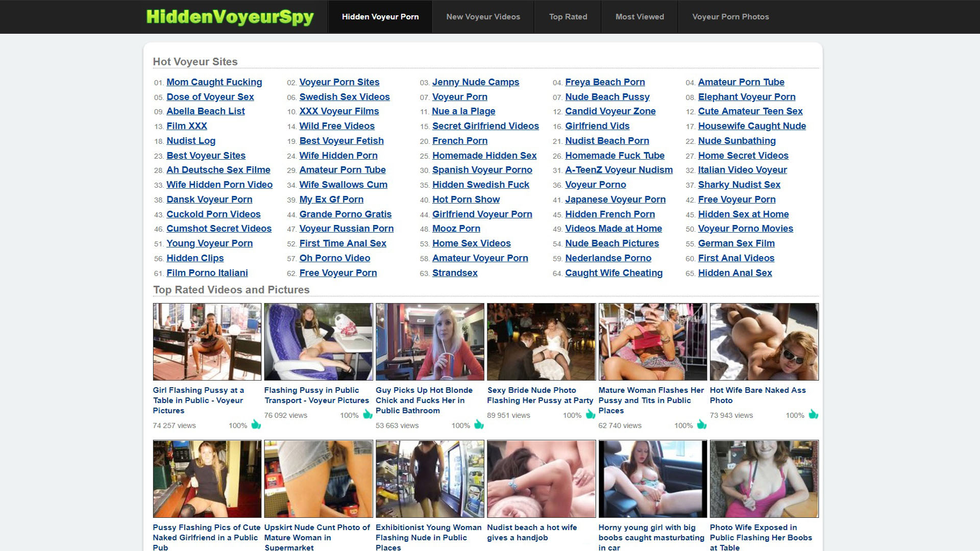 HiddenVoyeurSpy - Voyeur Porn Site, Spy Sex Site