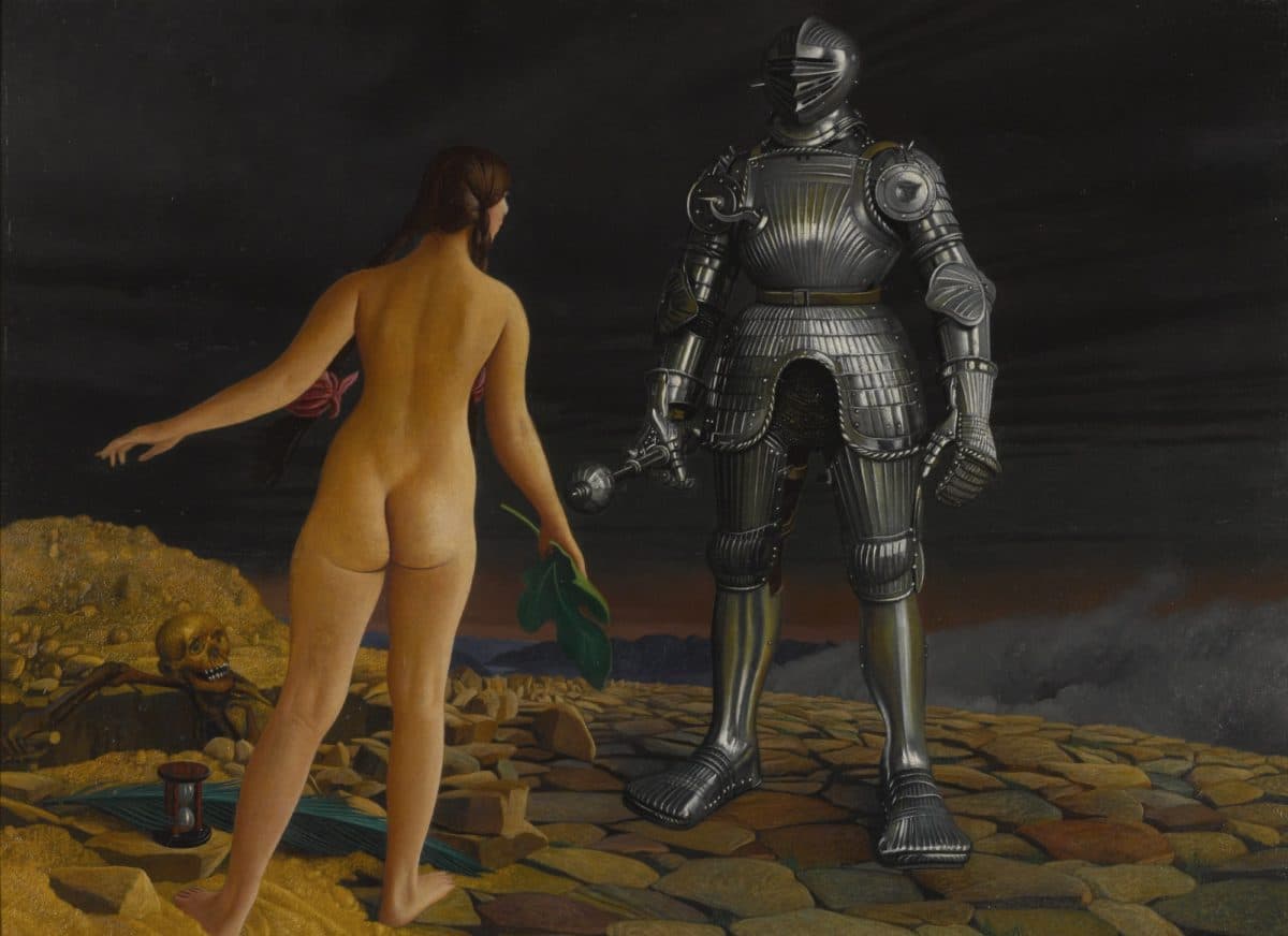 Naked Woman Vs Armored Man