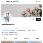 Sapphire Howell, Twitter Porn