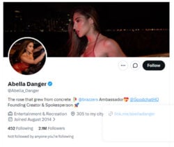 Abella Danger, Twitter Porn