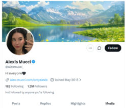Alexis Mucci, Twitter Porn