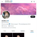 Amelia, Twitter Porn