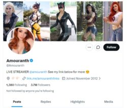 Amouranth, Twitter Porn