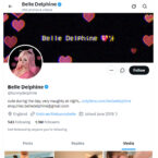 Belle Delphine, Twitter Porn