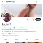 BreeOlson, Twitter Porn