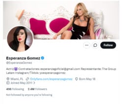 Esperanza Gomez, Twitter Porn