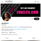 Eva Elfie, Twitter Porn