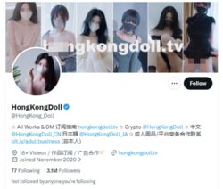 Hongkongdoll, Twitter Porn