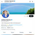 Lindsay Capuano, Twitter Porn