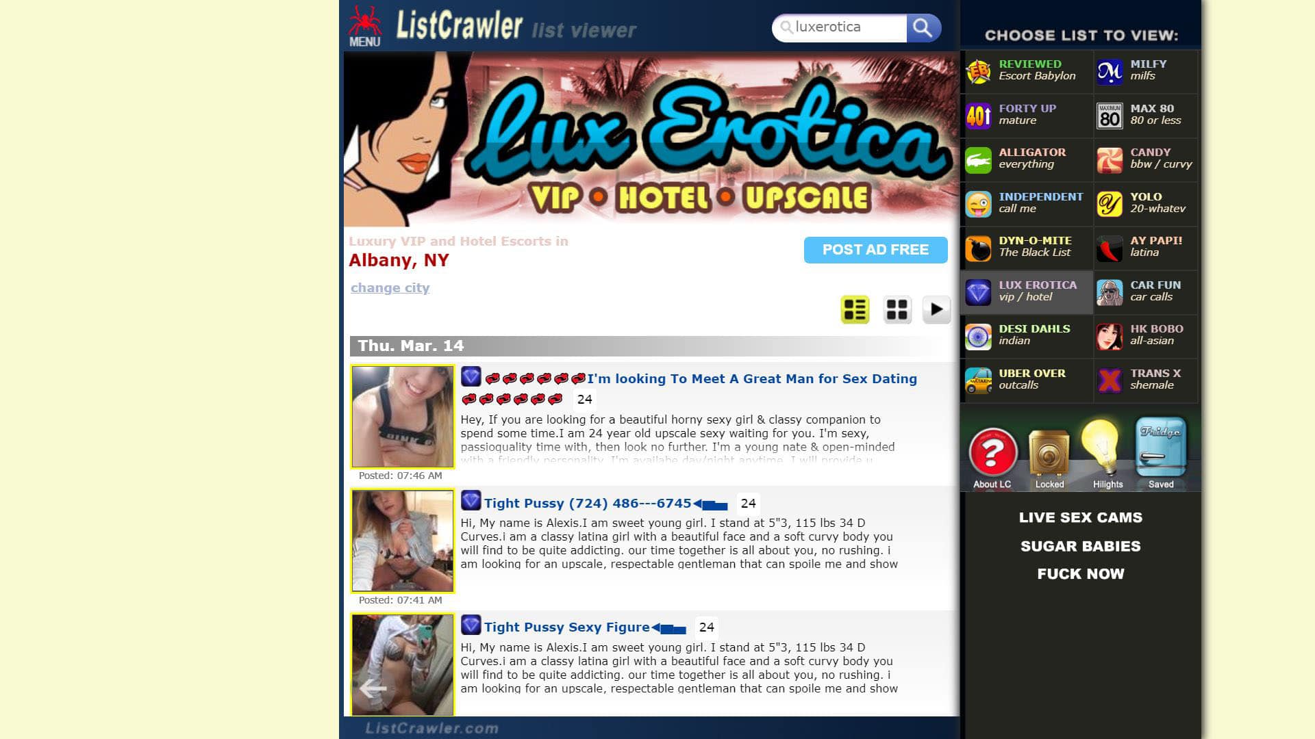 Listcrawlers dating site