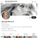 Mercedes Blanche, Twitter Porn