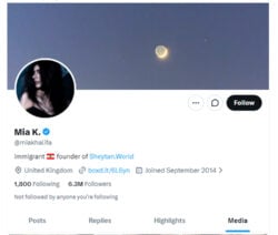 Mia Khalifa, Twitter Porn