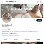 Mia Malkova, Twitter Porn