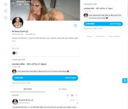 Briannabums, OnlyFans Accounts
