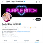 Purple Bitch, Twitter Porn