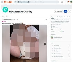 Diapersandchastity, Diaper