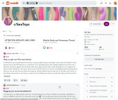 RedditSexToys, Subreddits