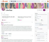 RedditSexToys, Subreddits
