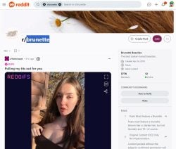 Redditbrunette, Brunette