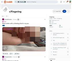 Redditfingering, Fingering