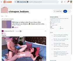 Strapon Lesbians, Siti porno lesbici