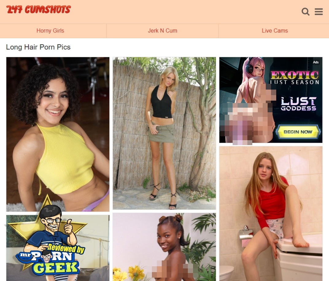 247Cumshots Long Hair