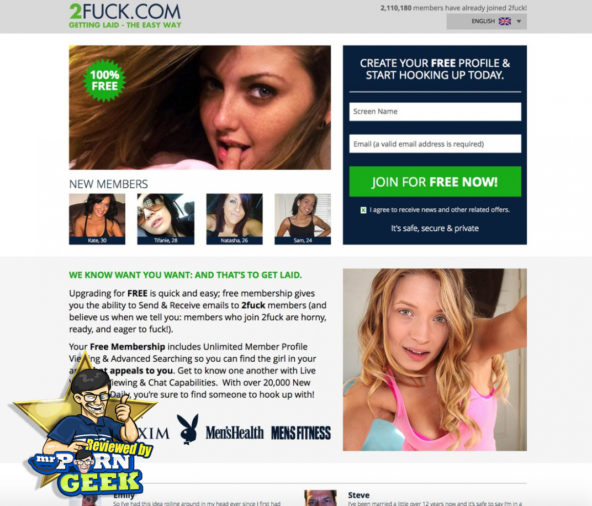 Fuck Book India - 2Fuck - 2Fuck.com Review - Adult Sex Dating Site - MrPornGeek