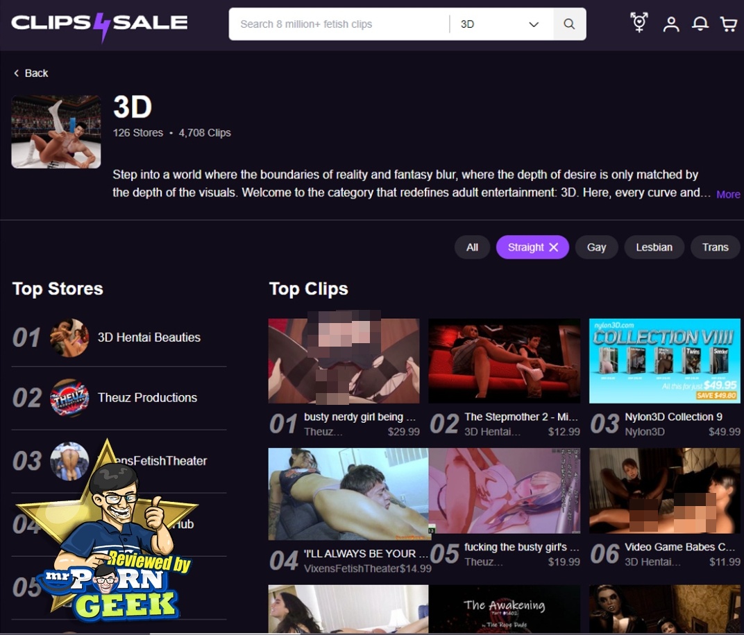 Clips4Sale 3D