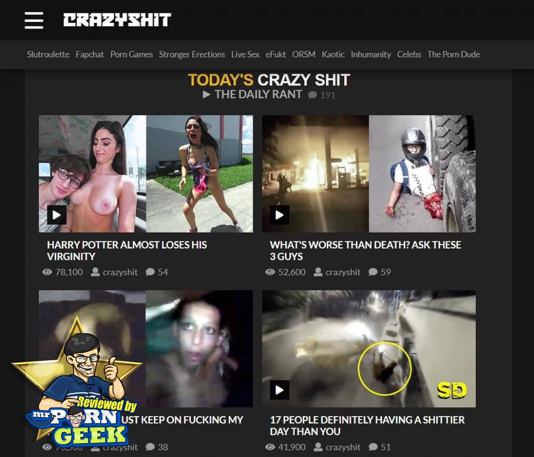 1072px x 916px - CrazyShit (CrazyShit.com) Extreme & Violent Porn Site