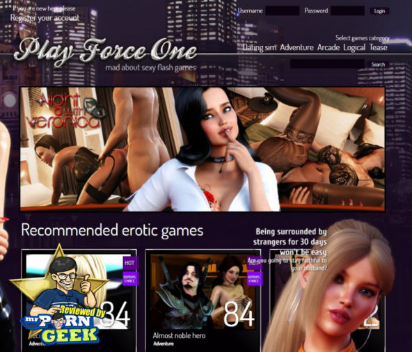 Xxx Comporn - PlayForceOne (Playforceone.com) Porn Game Site - MrPornGeek