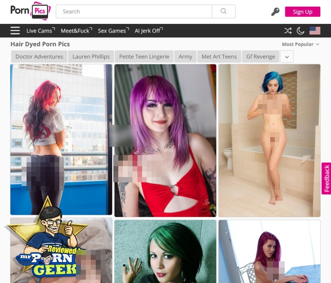 PornPics Colored Hair