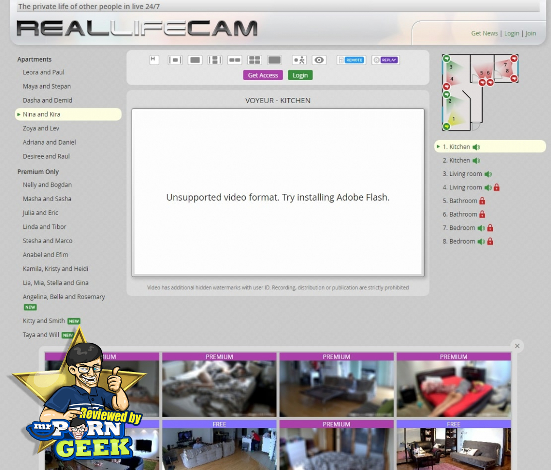 RealLifeCam (Reallifecam.com) Voyeur Porn Site - MrPornGeek