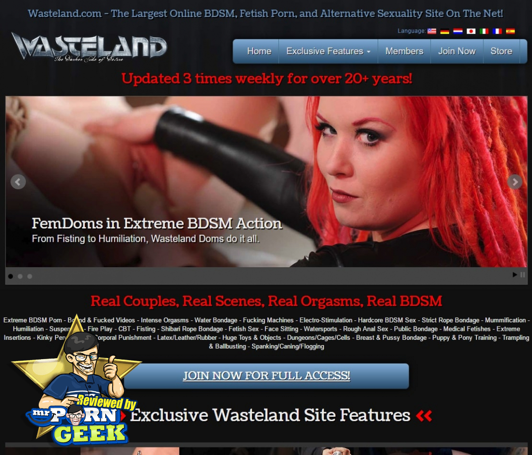 WasteLand (wasteland.com) BDSM Porn Site, Free Fetish Sex Site