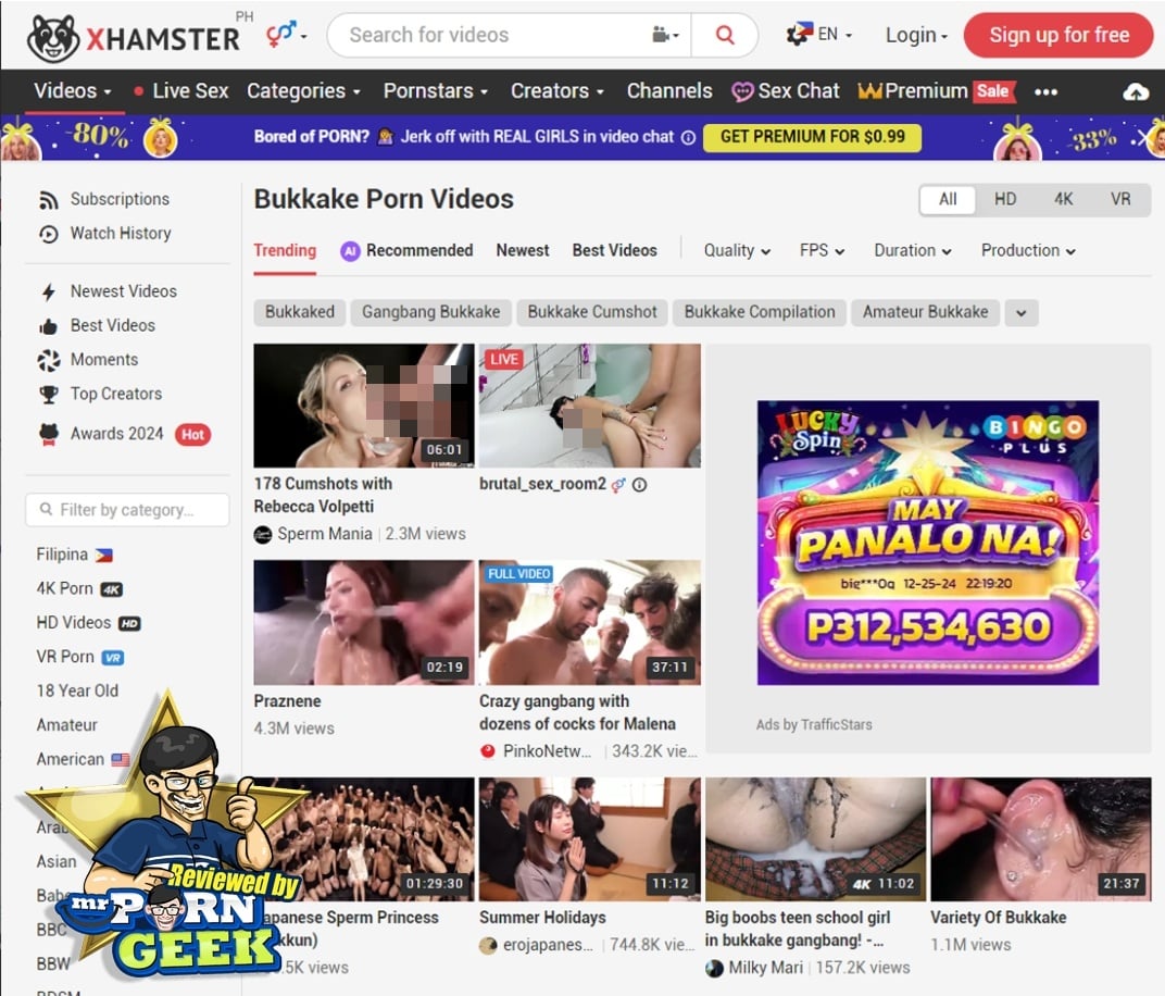 XHamster Bukkake
