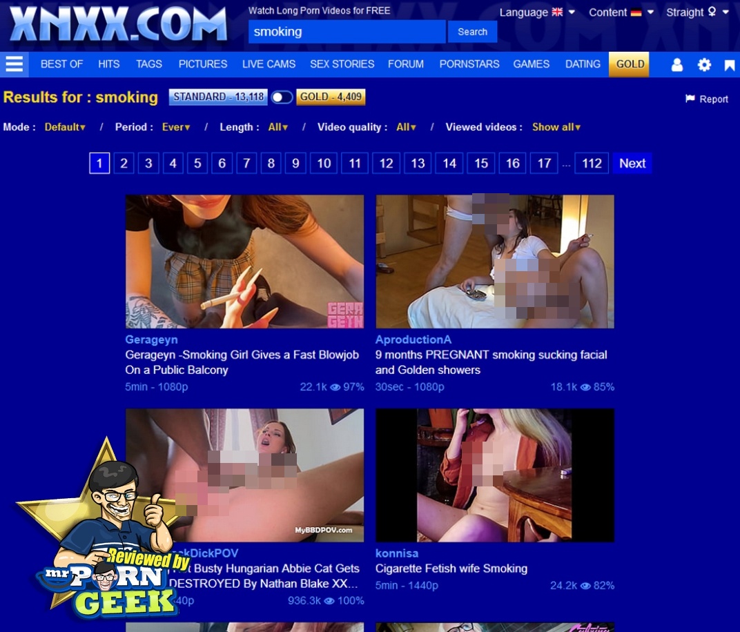 XNXX Smoking