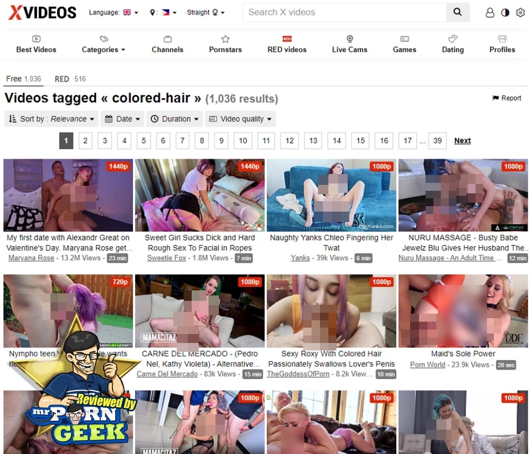 XVideos Colored Hair