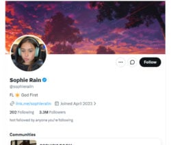 Sophie Rain, Twitter Porn