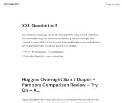 Staydiapered, Diaper