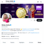 Vicky Vette, Twitter Porn