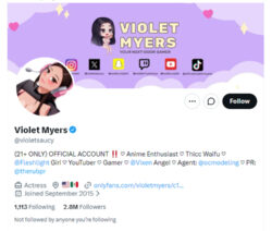 Violet Myers, Twitter Porn